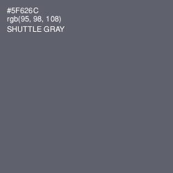 #5F626C - Shuttle Gray Color Image
